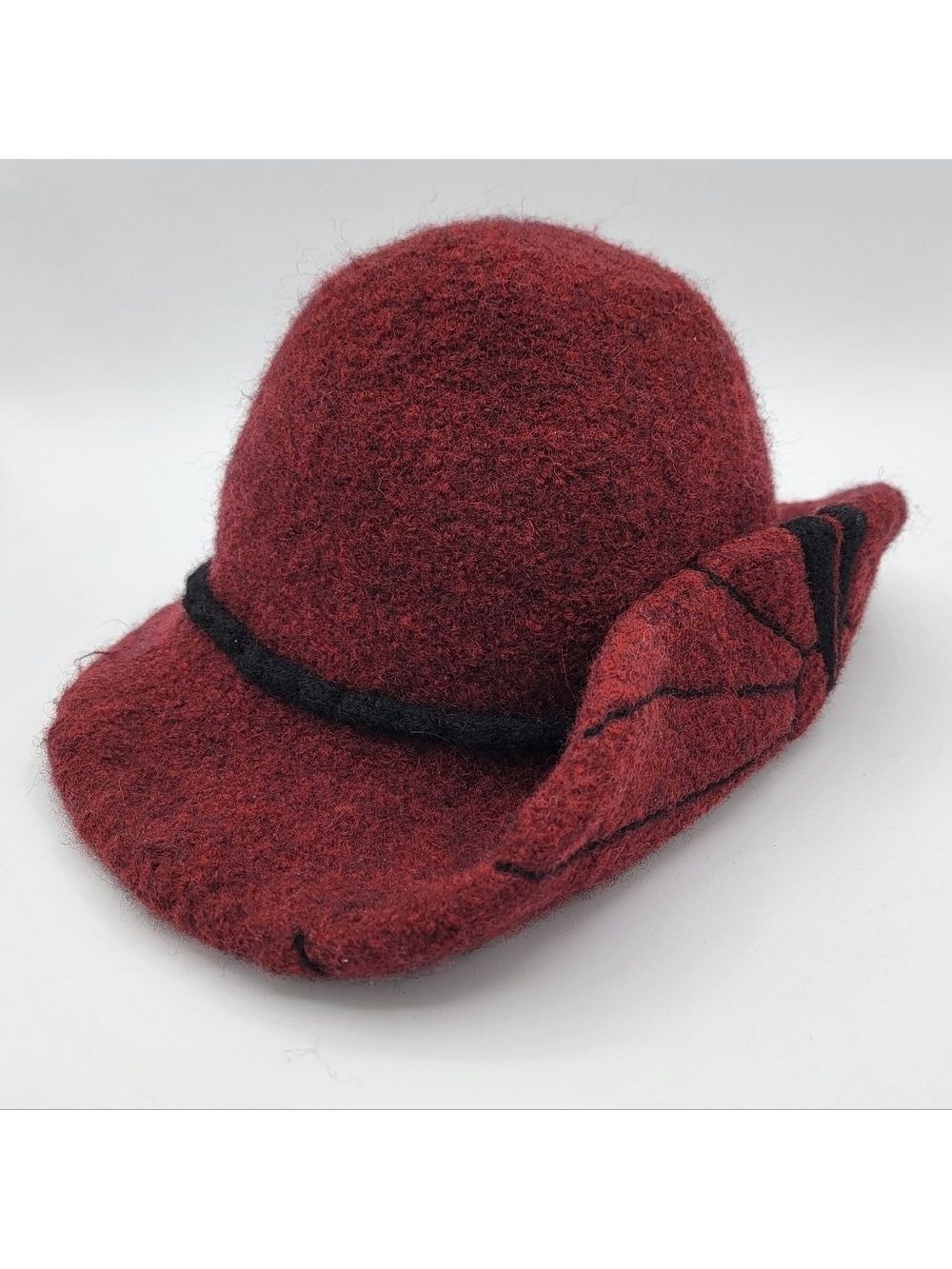 Vintage Wool Cloche Hat #2846